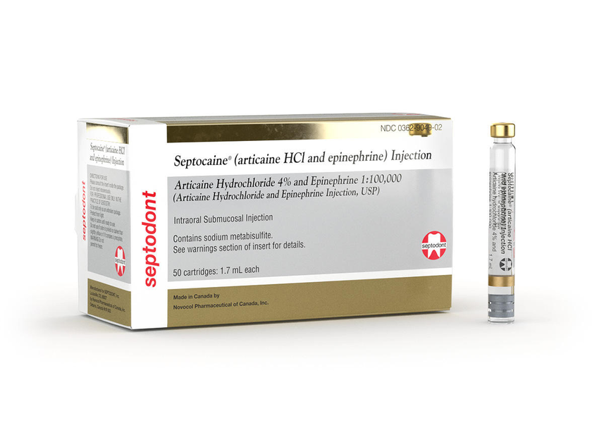 Septocaine Articaine Hydrochloride 4% and Epinephrine