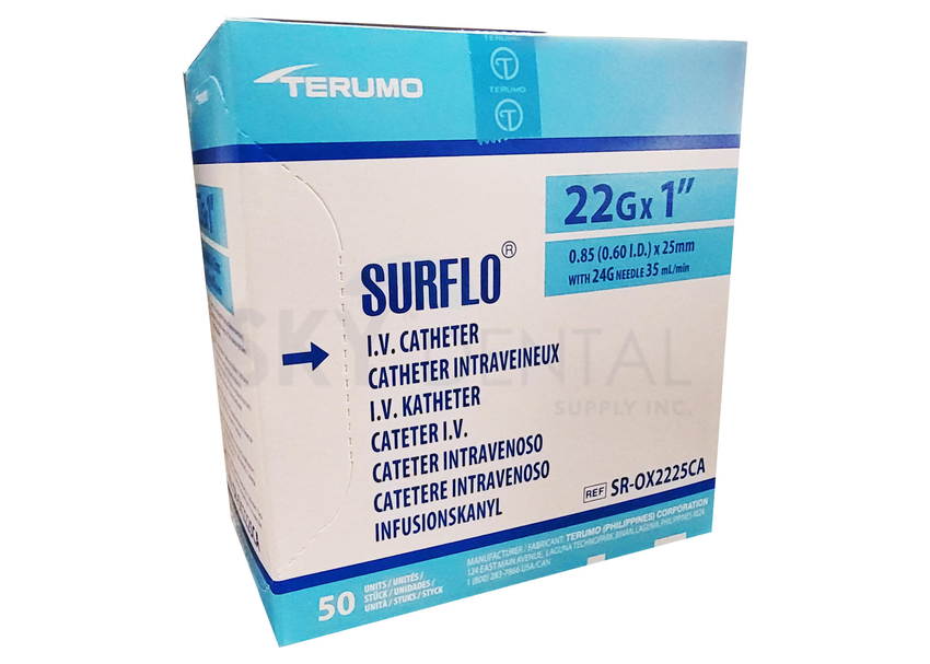 Catheter SurFlo IV 22G x 1