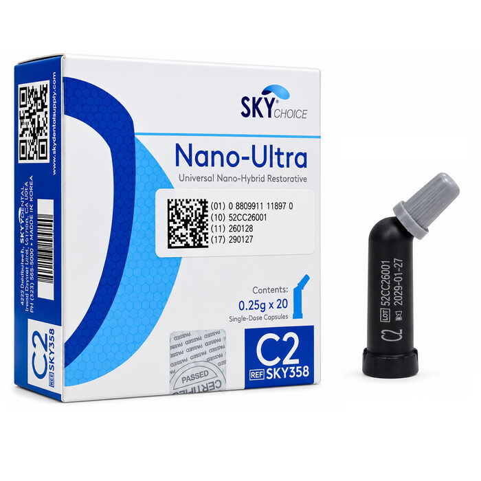 Composite Packable Light-Cured Nano Hybrid Unidose (0.25g) 20/Pkg (Sky Choice)