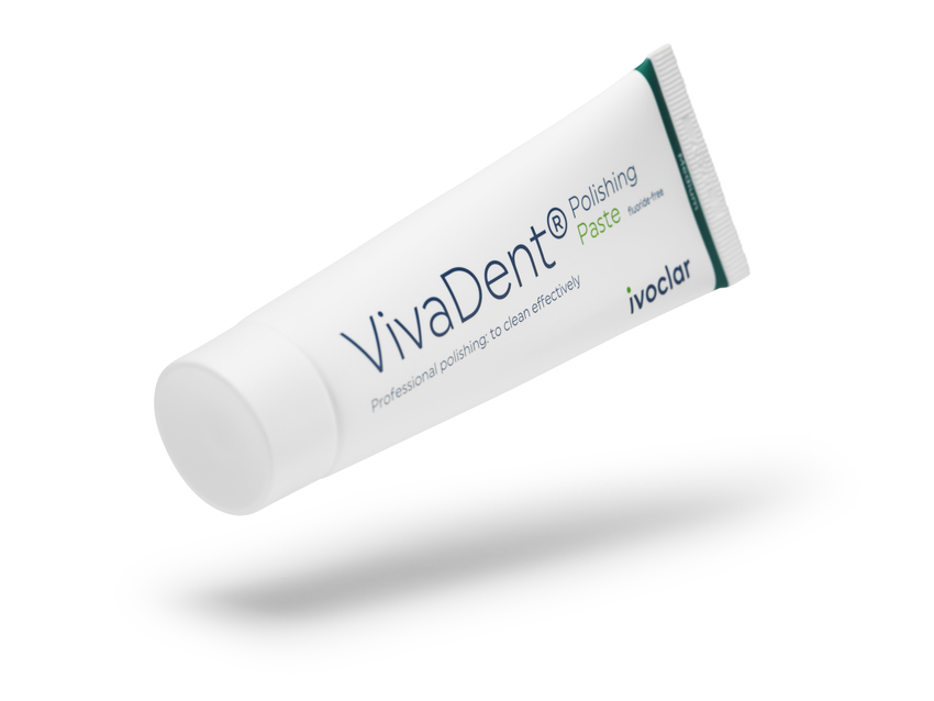 VivaDent Polishing Paste Medium Fluoride Free 80g Tube