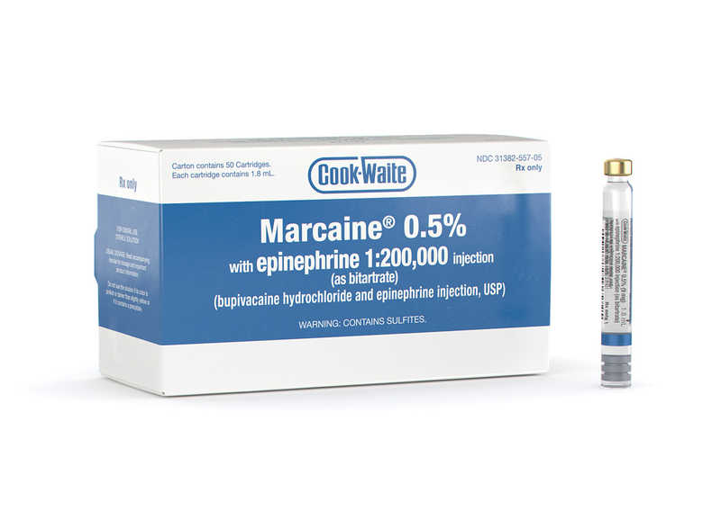 Marcaine (Bupivacaine) 0.5 With EPI 1200,000 1.8ml 50/box